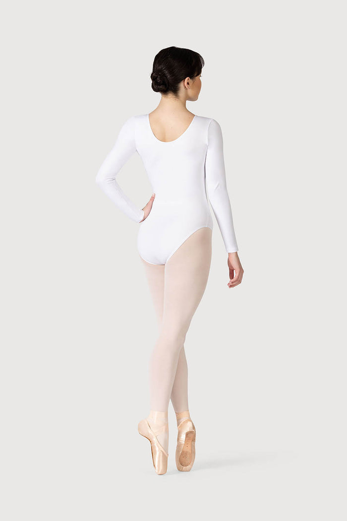 L0459 - Bloch Parla Gathered Long Sleeve Womens Leotard