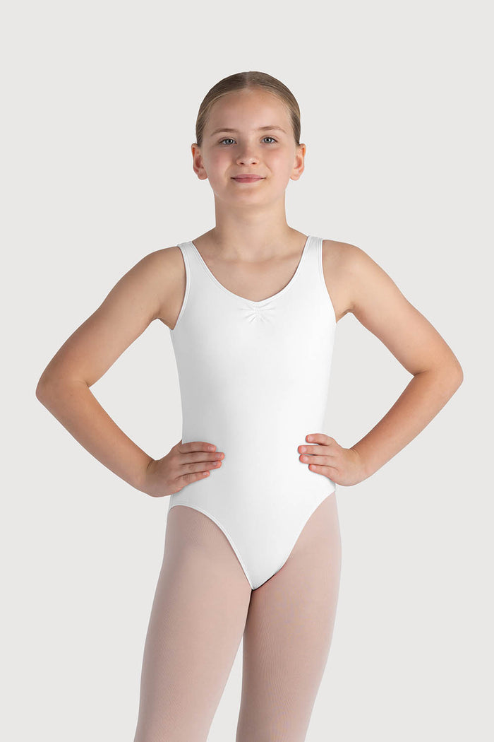 L0828G - Bloch Overture Odetta Sleeveless Pleat Girls Leotard
