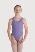 L0828G - Bloch Overture Odetta Sleeveless Pleat Girls Leotard