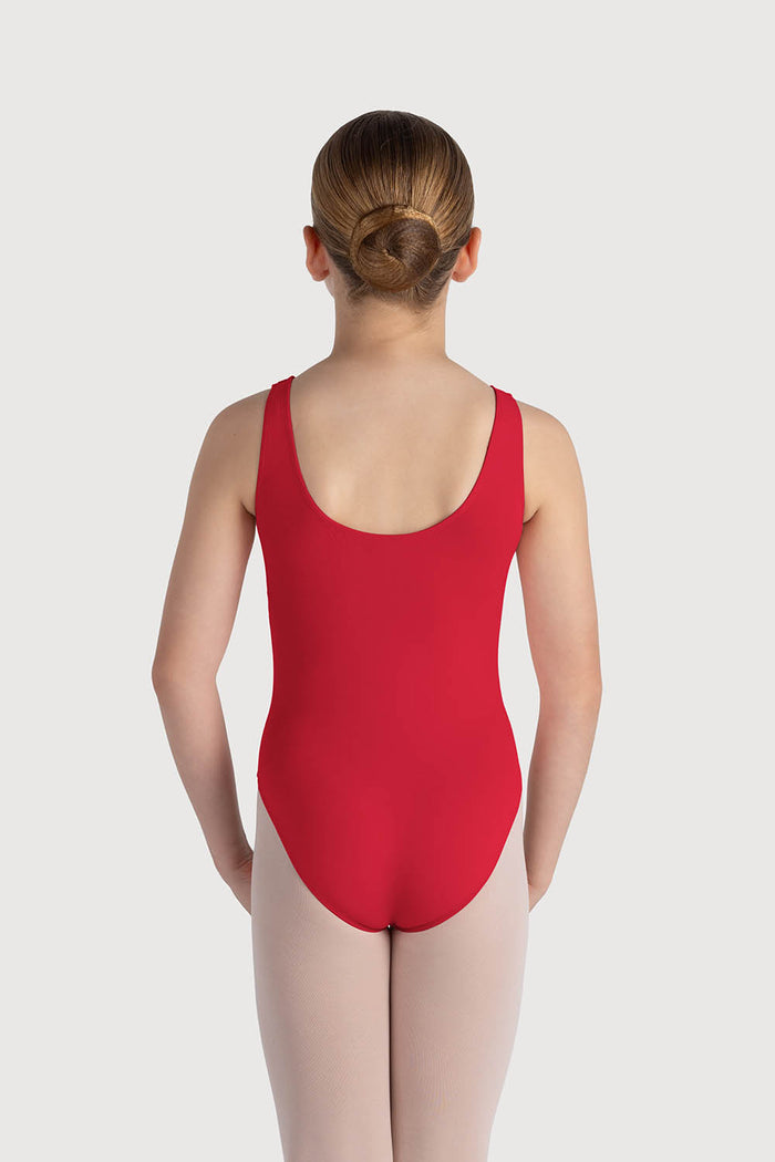 L0828G - Bloch Overture Odetta Sleeveless Pleat Girls Leotard