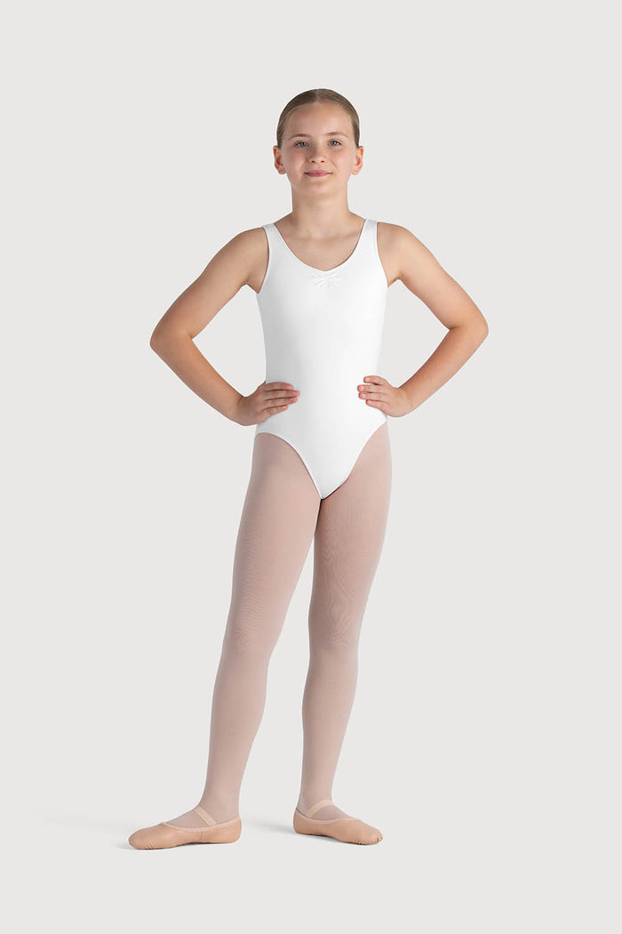 L0828G - Bloch Overture Odetta Sleeveless Pleat Girls Leotard