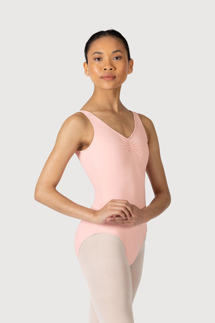 L0828L - Bloch Overture Odetta Sleeveless Pleat Womens Leotard