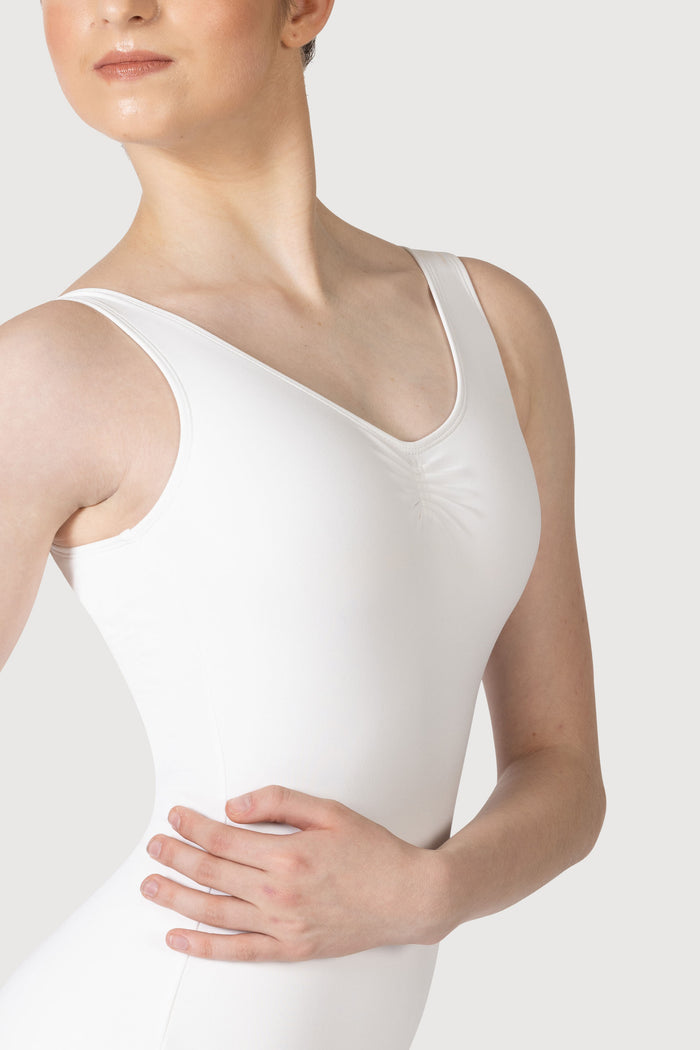 L0828L - Bloch Overture Odetta Sleeveless Pleat Womens Leotard