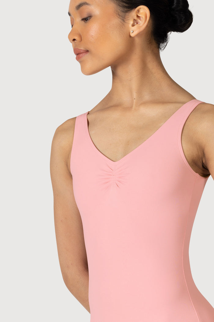 L0828L - Bloch Overture Odetta Sleeveless Pleat Womens Leotard