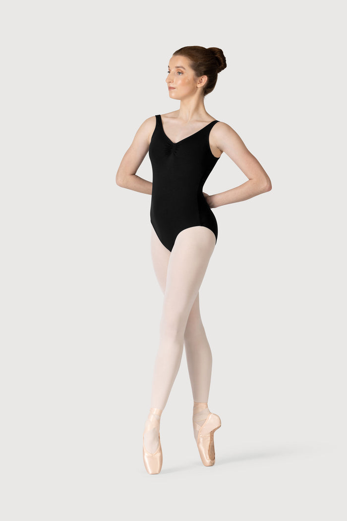 L0828L - Bloch Overture Odetta Sleeveless Pleat Womens Leotard