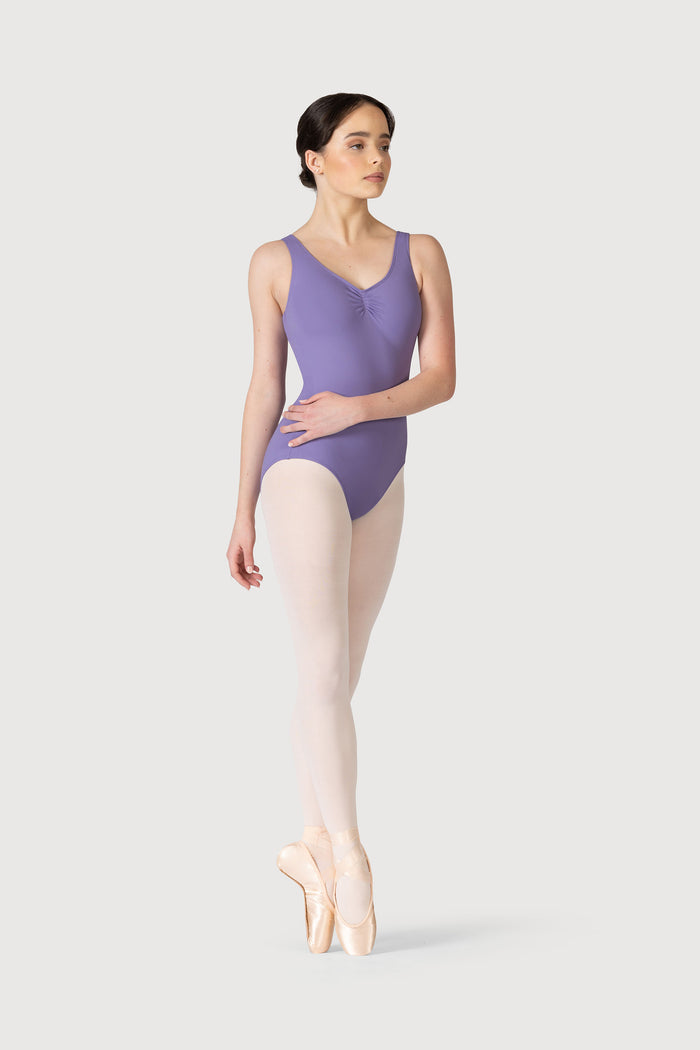L0828L - Bloch Overture Odetta Sleeveless Pleat Womens Leotard