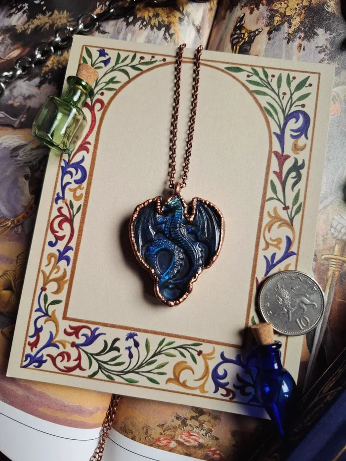 Labradorite Dragon Necklace