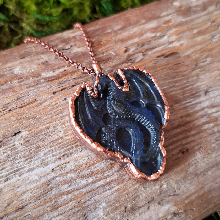 Labradorite Dragon Necklace