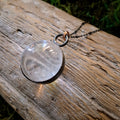 Large Clear Quartz Sphere Pendant