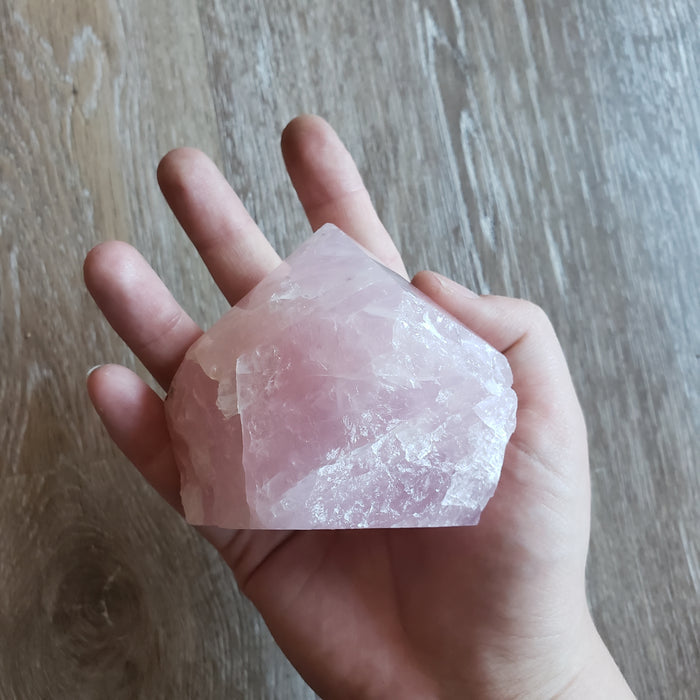 Large Rose Quartz Crystal Point