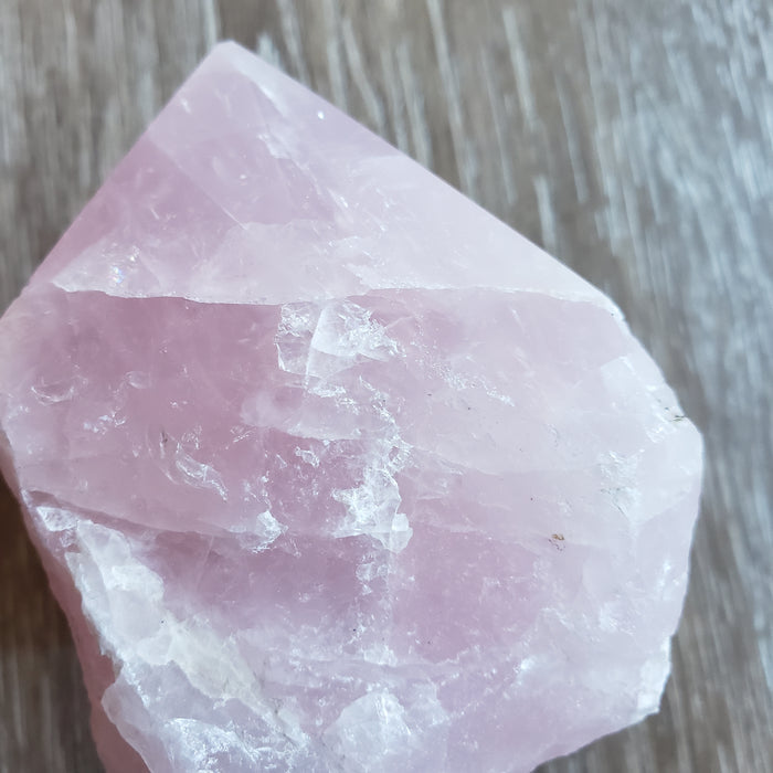 Large Rose Quartz Crystal Point