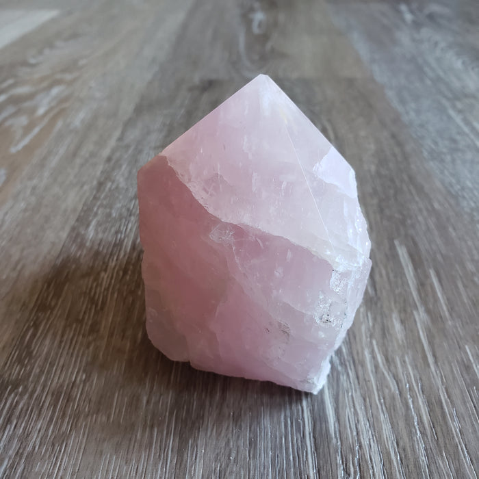 Large Rose Quartz Crystal Point