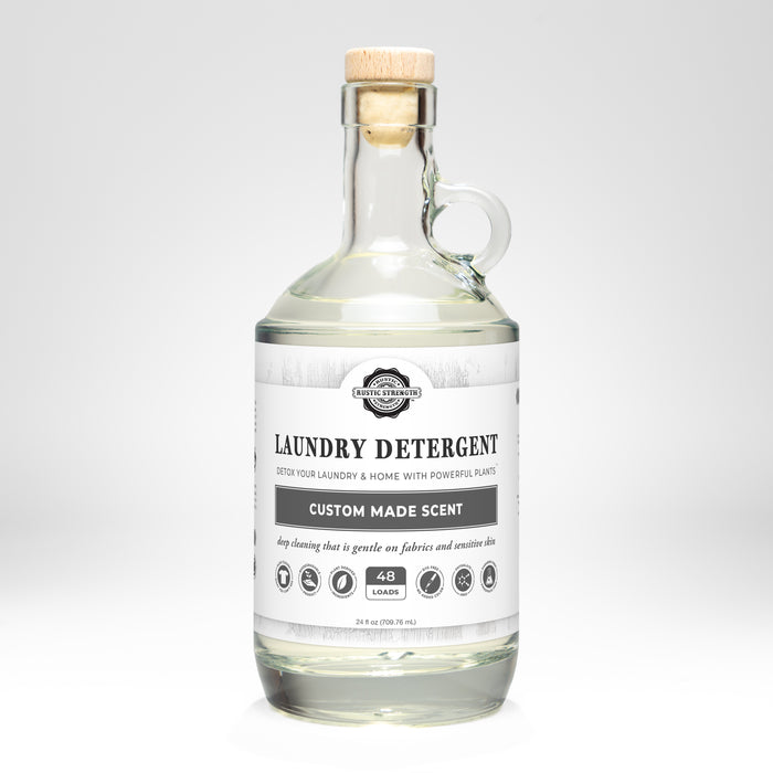 Rustic Strength - Laundry Detergent | 24oz Glass | Custom Made Scent