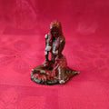 Lead Erotic Black Americana Topless Woman in Red Dress-Jantiques LLC.