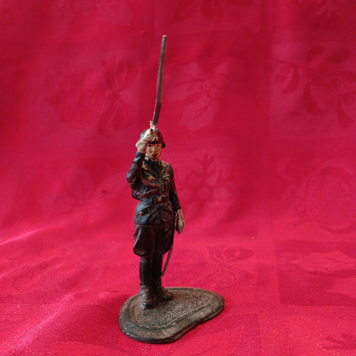 Lead WWII Natzi German Soldier Raising Sword-Jantiques LLC.