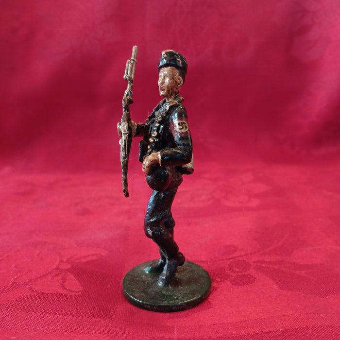 Lead WWII Natzi German Soldier w/ Rifle-Jantiques LLC.
