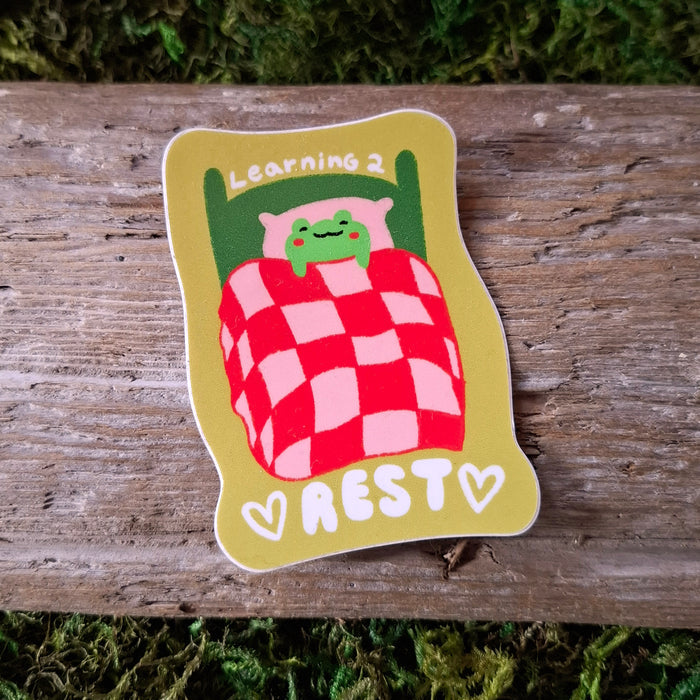 "Learning To Rest" Vinyl Sticker