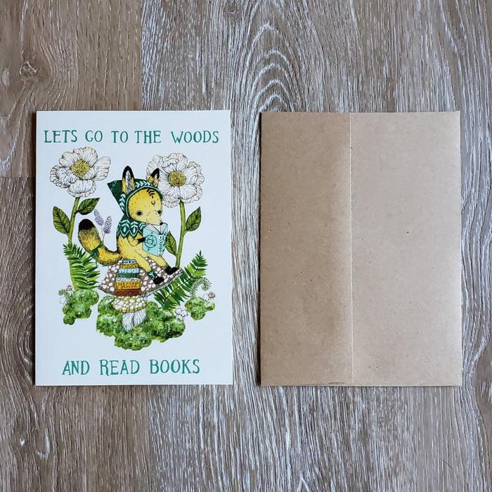 "Let's Go to the Woods" Greeting Card