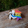 LGBT Ally Angel Enamel Pin