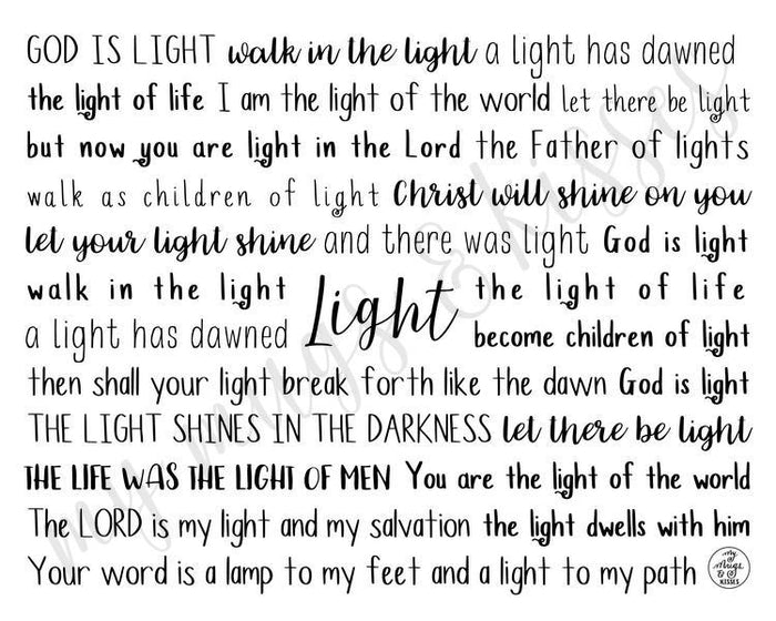 Light Scriptures Digital Download
