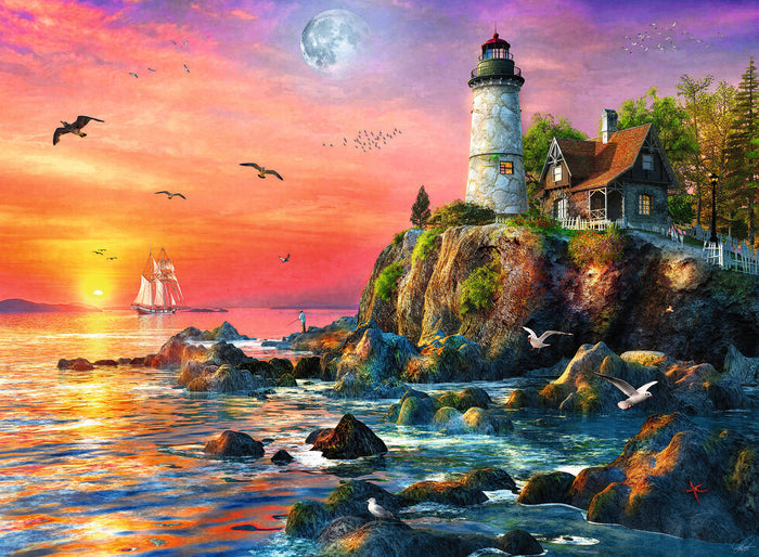 Lighthouse at Sunset 500 pc