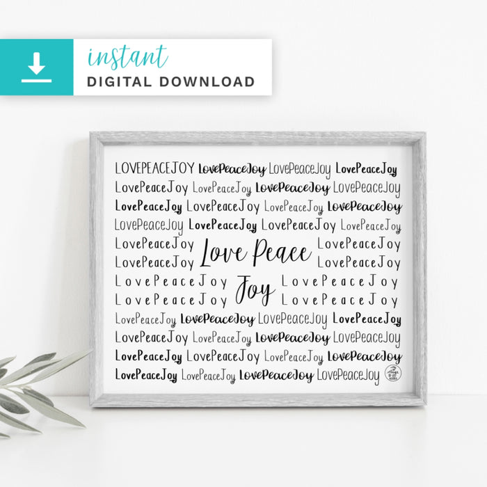 LovePeaceJoy Digital Download