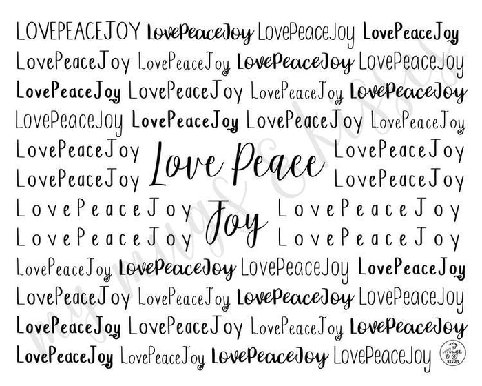 LovePeaceJoy Digital Download