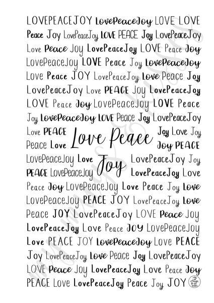LovePeaceJoy Spiral Notebook