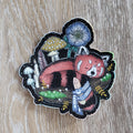 Magical Red Panda Holographic Vinyl Sticker