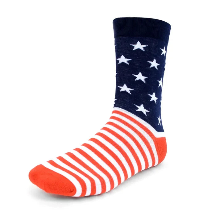 Men's American Flag Novelty Socks 3-Pack