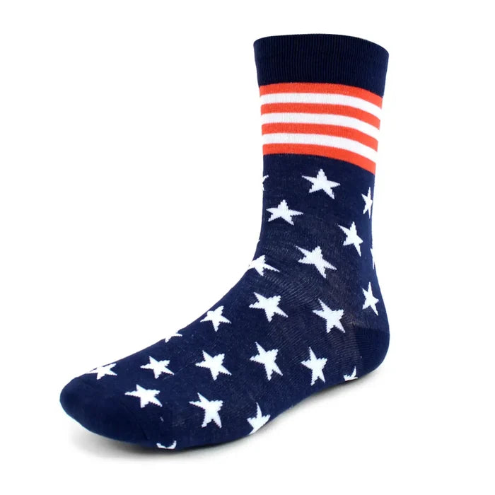 Men's American Flag Novelty Socks 3-Pack
