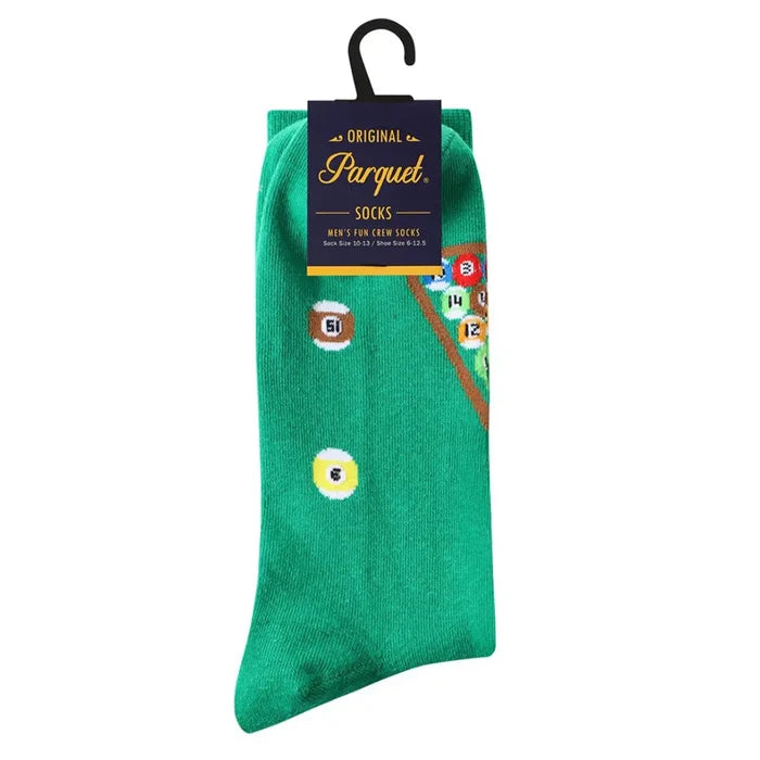 Men's Billiards Game Novelty Socks