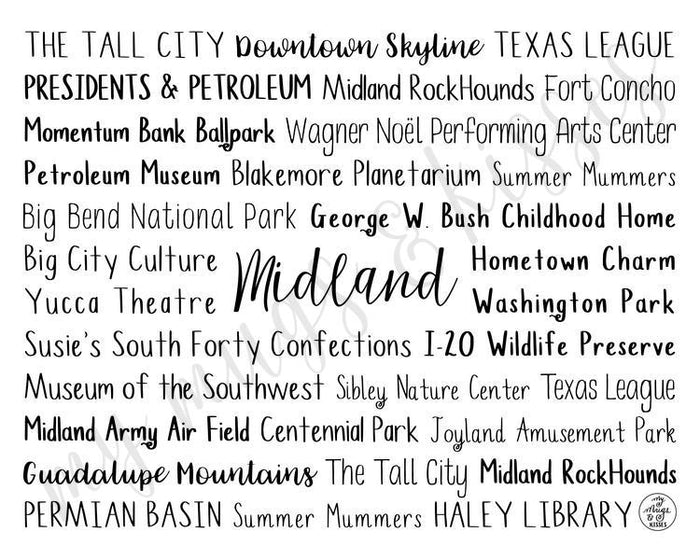 Midland, TX Digital Download