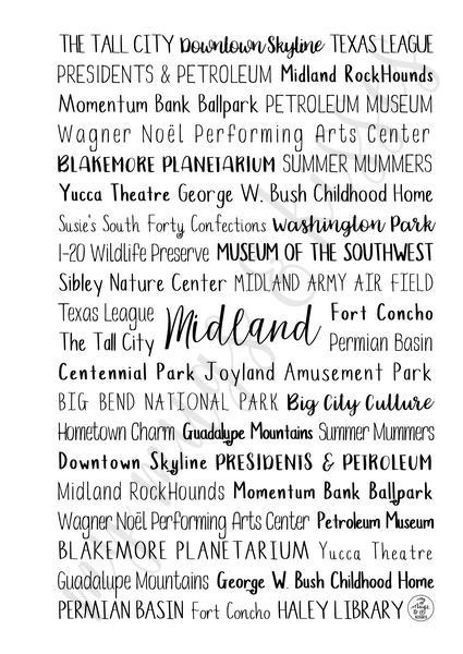 Midland, TX Spiral Notebook