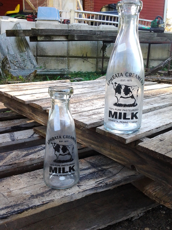 Milk Bottle - Small Ephrata Creamery 1870 (1pc)-Jantiques LLC.