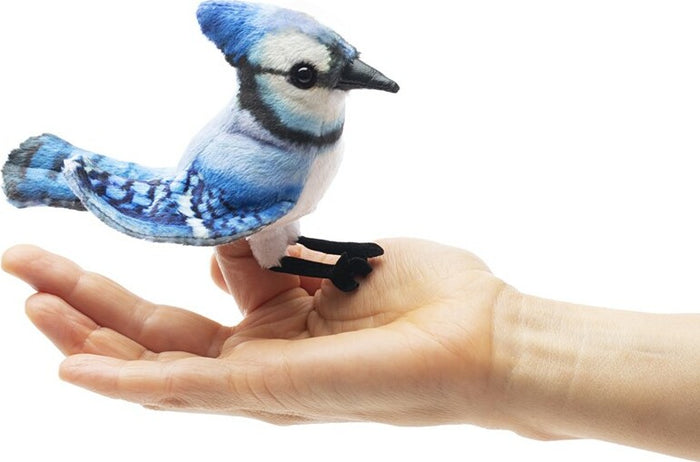Mini Jay, Blue Finger Puppet
