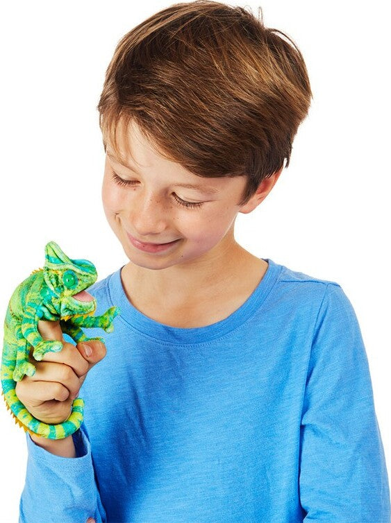 Mini Chameleon Finger Puppet