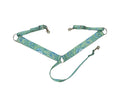 Mint paisley  breast collar nylon horse size