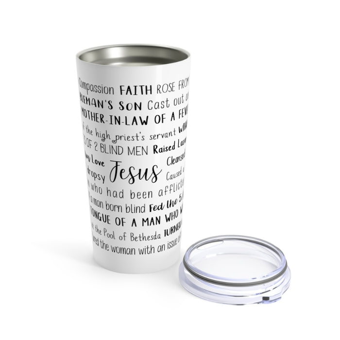 Miracles of Jesus Tumbler