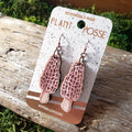 Morel Mushroom Wooden Earrings