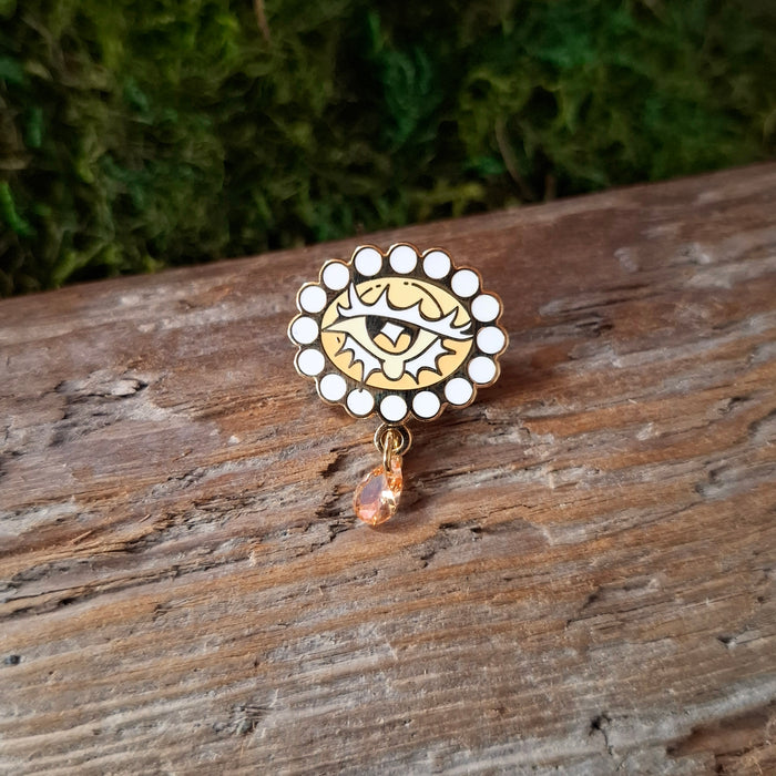 Mourning Eye Enamel Pin