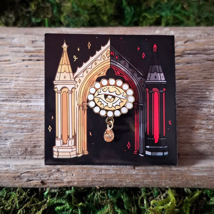 Mourning Eye Enamel Pin