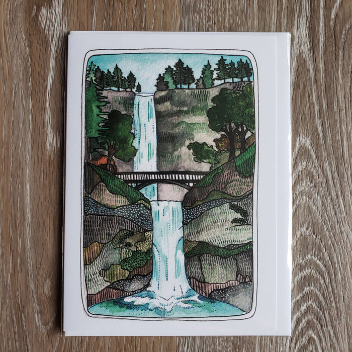 Multnomah Falls Greeting Card