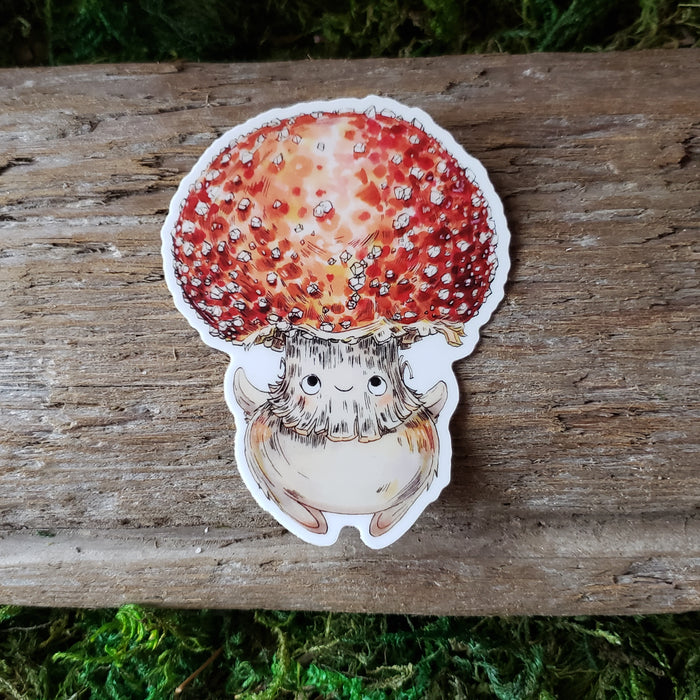 Mushroom Folk Vinyl Sticker