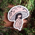 Mushroom Girl Vinyl Sticker