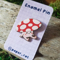 Mushroom Guy Enamel Pin