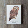 "Northern Saw-Whet Owl" Plantable Greeting Card