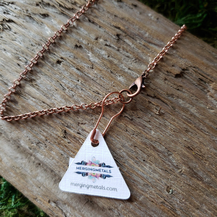 "Not All Those Who Wander Are Lost" Copper Necklace