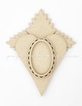 Odd Heart Medallion No.1 - paperwhimsy