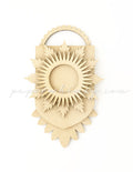 Odd Ornament - Starburst Shield - paperwhimsy